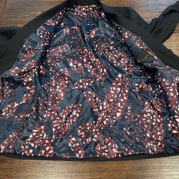 NWT Ted Baker London Mens Sz 3 (M) Navy Core Suit Jacket Blazer 2-Button Halznut - Picture 4 of 11